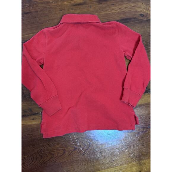 Polo Ralph Lauren Long sleeve Red Polo Toddler Size 4-4T - Picture 7 of 9